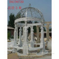 Marble Gazebo with Iron Roof(GAB-A006)